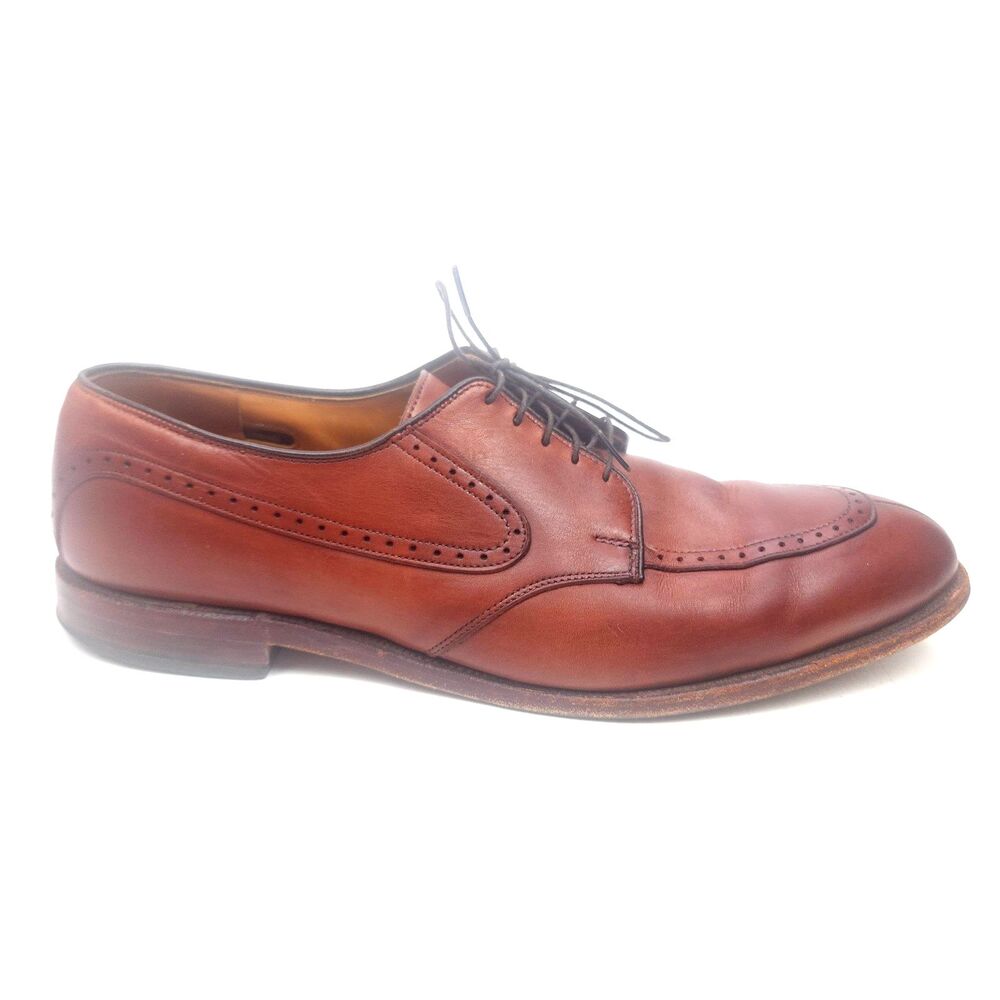 Allen Edmonds Kingsley Oxfords Dress Shoes Mens Size 14 C Brown Leather Lace Up